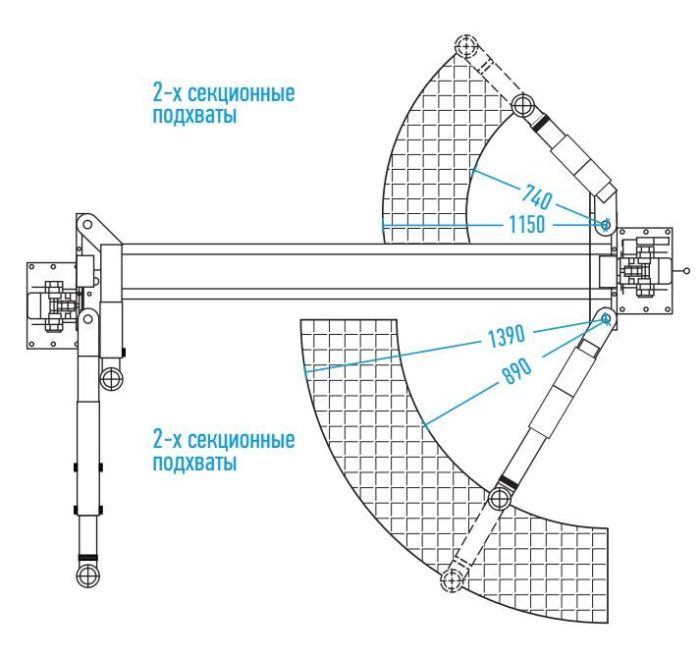 Подъемник двухстоечный 4т 380В электрогидравлический с нижней синхронизацией Nordberg N4121A-4T 380V с проставками