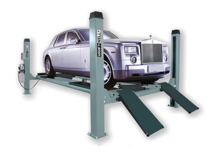 Четырехстоечный подъемник электрогидравлический 6.5т 380В для сход-развала KraftWell KRW6.5WA