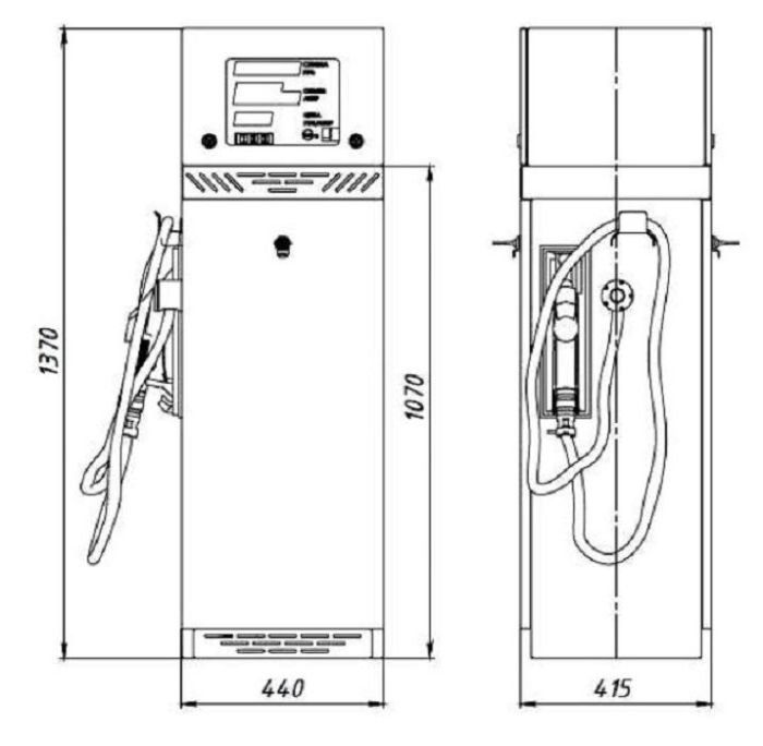 Топливораздаточная колонка для бензина 380 в КВАНТ 101-11-11