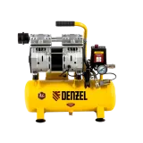 Поршневой компрессор 10 л, 120 л/м, 220В, 0,65 кВт, ременной, безмасляный DENZEL DLS650/10