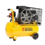 Поршневой компрессор 50 л, 400 л/м, 230В, 2.3 кВт, коаксиальный (прямой), масляный DENZEL BCI2300/50 повышенного давления