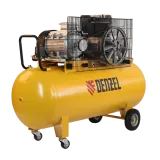Поршневой компрессор 270 л, 850 л/м, 400В, 5.5 кВт, коаксиальный (прямой), масляный DENZEL BCI5500-T/270 повышенного давления