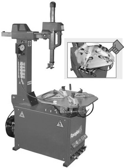 Шиномонтажный автоматический станок Ravaglioli G7641I.22 со взрывной подкачкой
