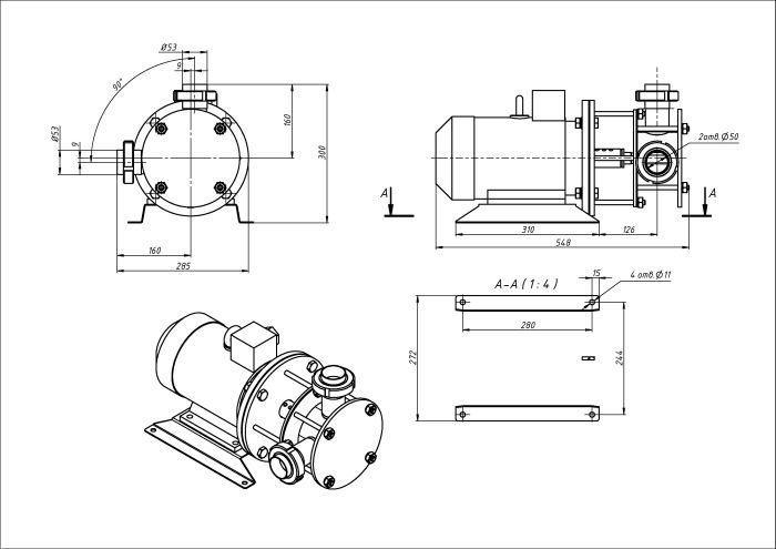 3НСУ-24/30-4,0-АМ (с э/д 4 кВт для работы с ЧРП)