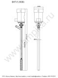 Винтовой полупогружной насос Ампика ВНП-5 (1,1х1000), 1200 мм