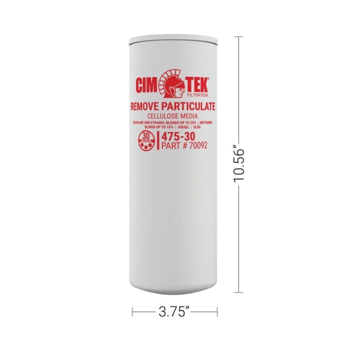 Фильтр топлива 30 мкм 110 л/м CIM-TEK CT70092 475XL-30