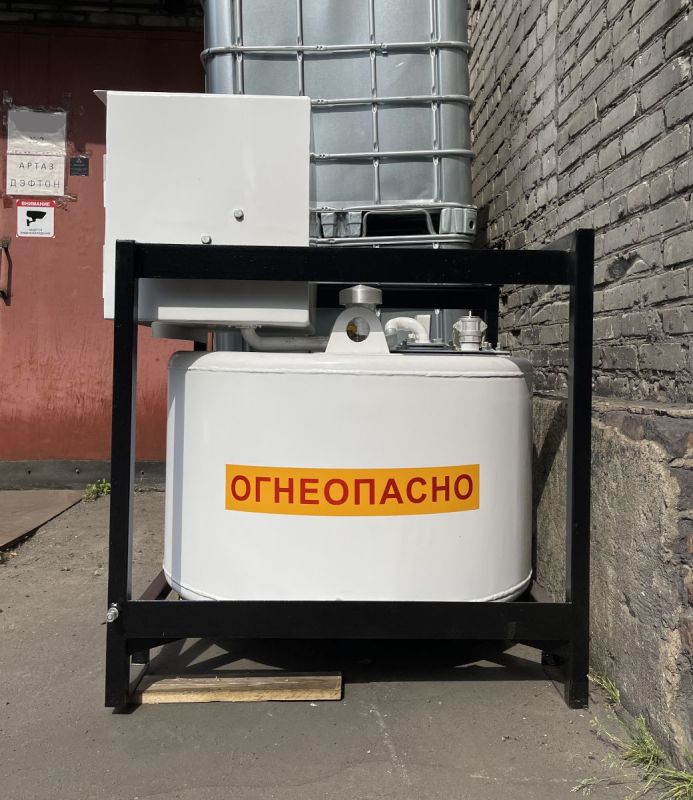 Мини АЗС для ДТ металлическая 220V, 380-420L, счетчик, фильтр Artaz Manul