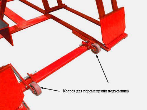 Подъемник ножничный 2.8т 220В для шиномонтажа Atis LR06 электрогидравлический передвижной с проставками