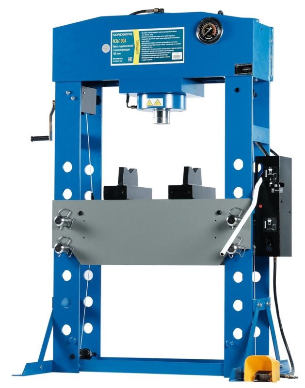 Гидравлический пресс для сто 100 тонн Nordberg N36100A ножной и пневмопривод