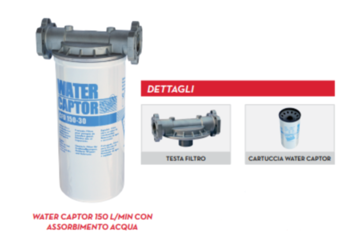 Фильтр-сепаратор 30 мкм Piusi F00611A1A WATER CAPTOR FILTER