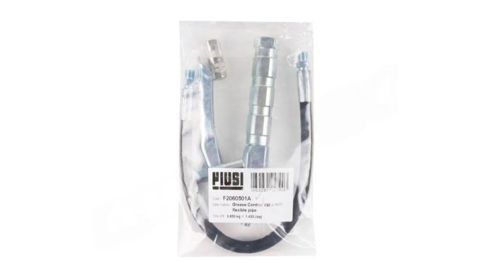 Пистолет раздаточный ручной для консистентной смазки с гибким носиком и 4-х лепестковым фитингом Piusi F2060501A