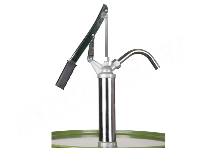 Насос ручной поршневой бочковой для ДТ, бензина и масла 25 л/мин, Piston Hand pump F0034900A, сталь, телескопическая трубка 880 мм