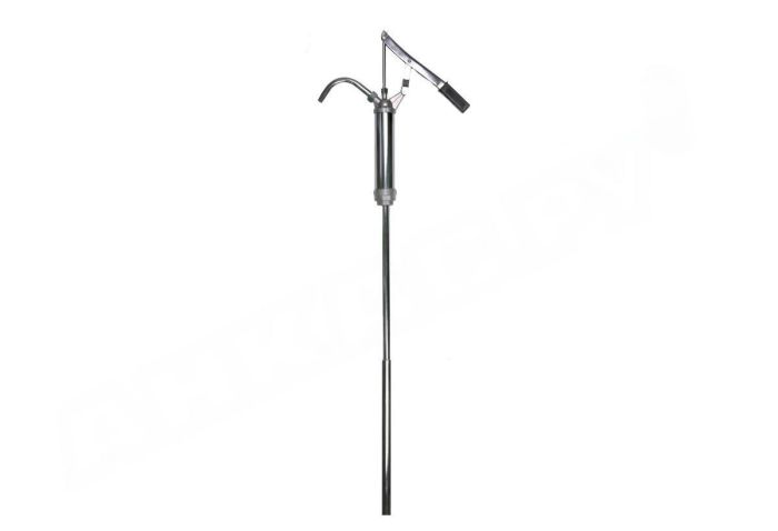 Насос ручной поршневой бочковой для ДТ, бензина и масла 25 л/мин, Piston Hand pump F0034900A, сталь, телескопическая трубка 880 мм