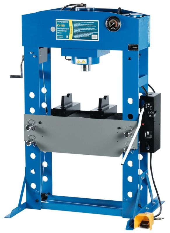 Гидравлический пресс для сто 100 тонн Nordberg N36100A ножной и пневмопривод
