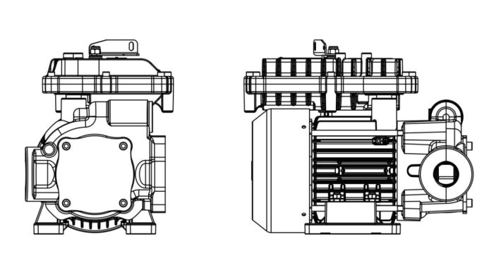EX100 250/50 ATEX - Роторный электронасос для бензина, ДТ, керосина, 100 л/мин