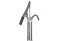 Насос ручной поршневой бочковой для ДТ, бензина и масла 25 л/мин, Piston Hand pump F0034900A, сталь, телескопическая трубка 880 мм