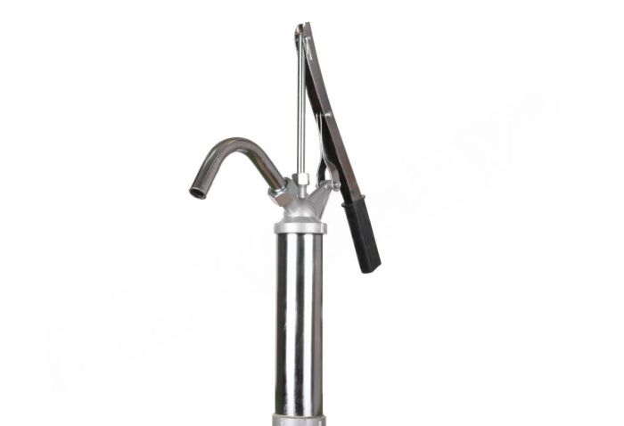 Насос ручной поршневой бочковой для ДТ, бензина и масла 25 л/мин, Piston Hand pump F0034900A, сталь, телескопическая трубка 880 мм