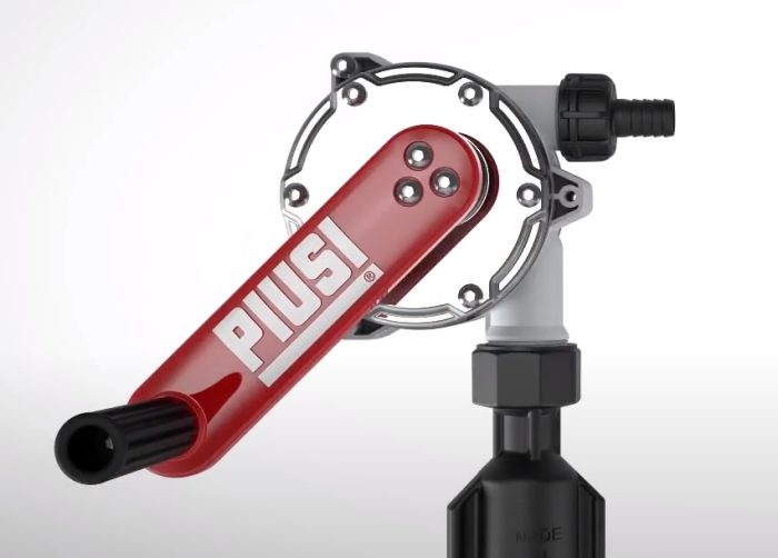 Насос ручной роторный бочковой для мочевины, 38 л/м, Piusi Hand pump F00332B0A, для IBC, рукав 2.5 м, РР