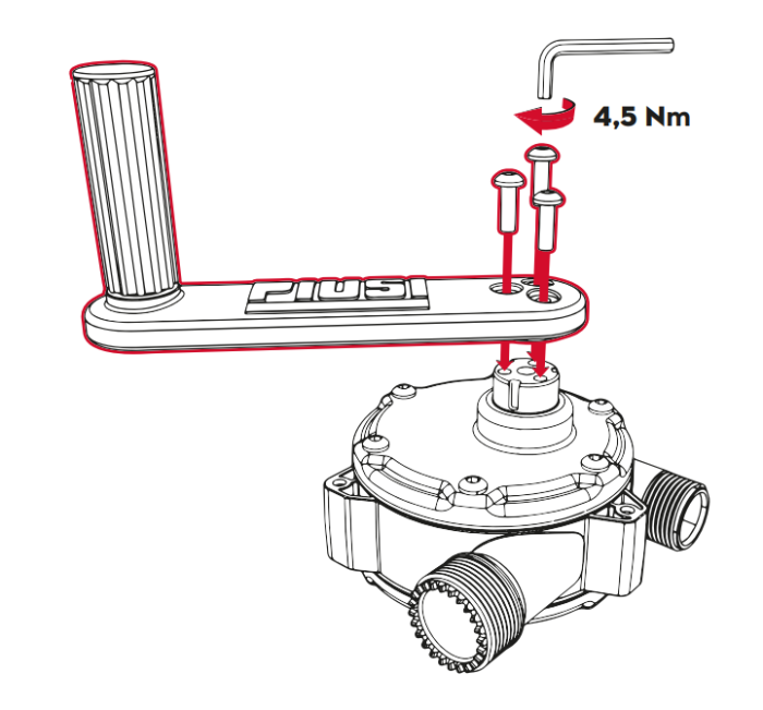 Насос ручной роторный бочковой для AdBlue, антифриза, воды, 38 л/м, Piusi Hand pump urea 2” but. F00332A1A