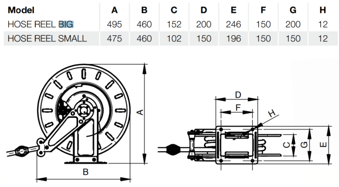 Катушка автоматическая со шлангом для масла 10 м с диам. 1" Piusi HA60101000A
