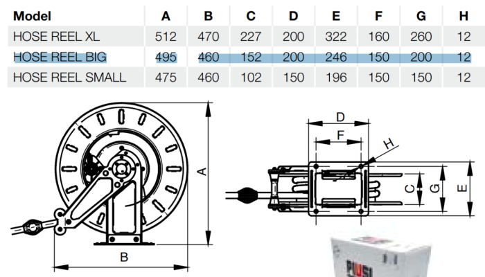 Катушка со шлангом Hosereel with hose 10 м 19 мм