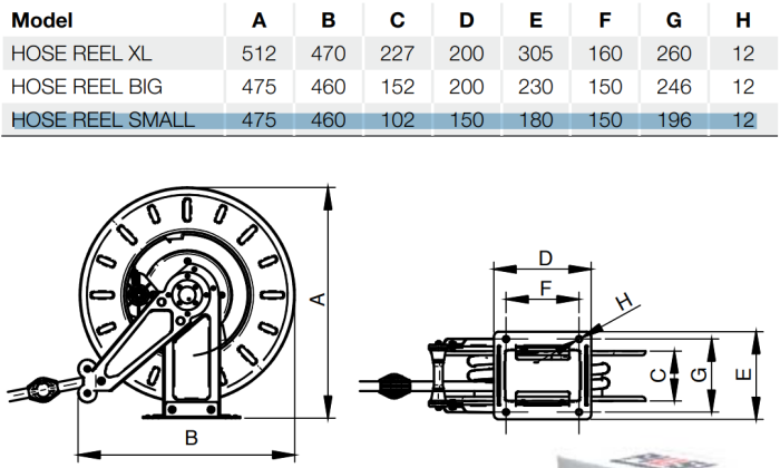 Катушка автоматическая для шланга 10 м с диам. 3/4 Piusi F00750080