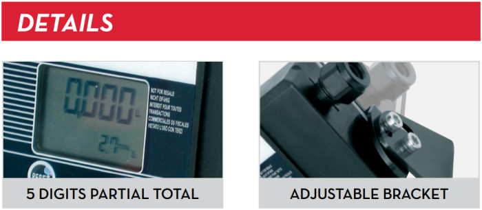 Внешний дисплей для импульсных счетчиков PIUSI F0049502A