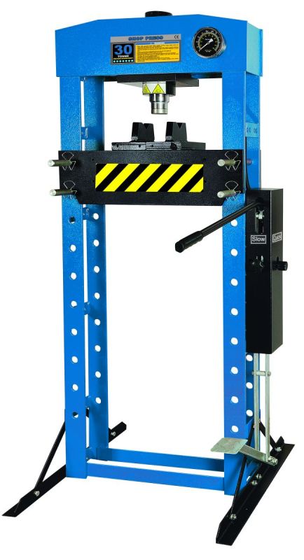 Гидравлический пресс 30 тонн для автосервиса Станкоимпорт SD0824 с ручным насосом и ножной педалью