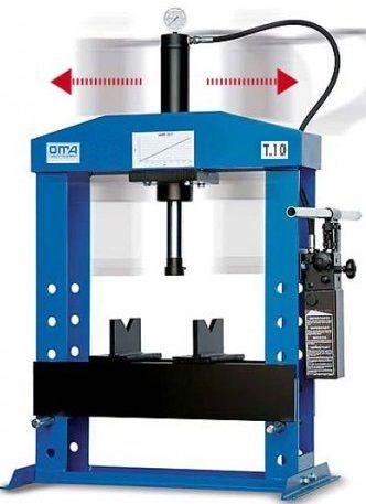 Гидравлический пресс гаражный 10 тонн Werther PR10B PM 650B ручной привод