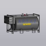 Мини АЗС для бензина металлическая 12V, счетчик, фильтр Artaz Irbis