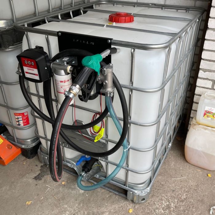 Мини АЗС для ДТ 12v фильтр счетчик пистолет Артаз 12vGFAV1000