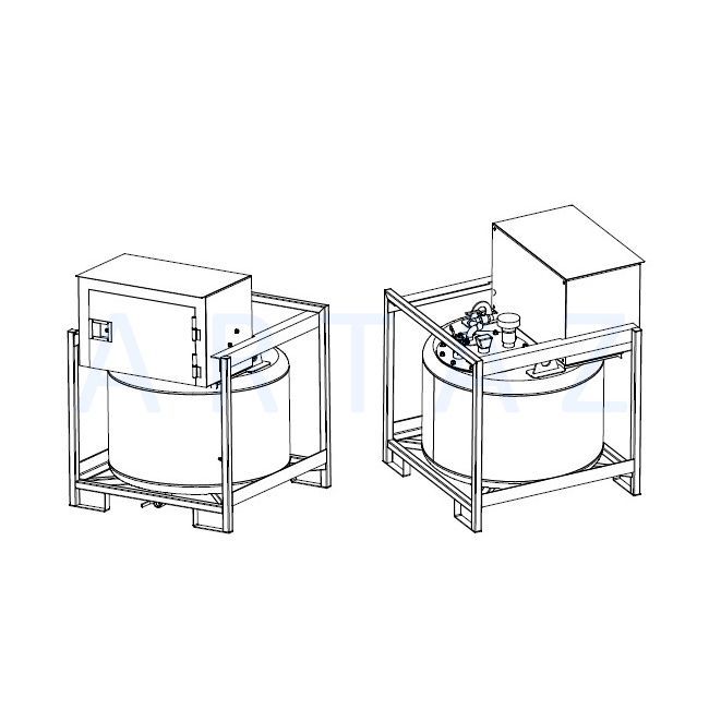 Мини АЗС для ДТ металлическая 12V, 380-430L, счетчик, фильтр Artaz Manul