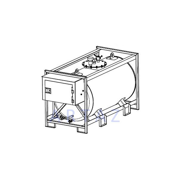 Мини АЗС для ДТ металлическая 220V, счетчик, фильтр Artaz Irbis