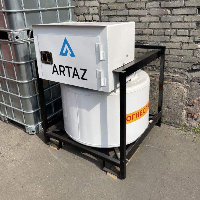 Мини АЗС для бензина металлическая 220V, 330L, счетчик, фильтр Artaz Manul