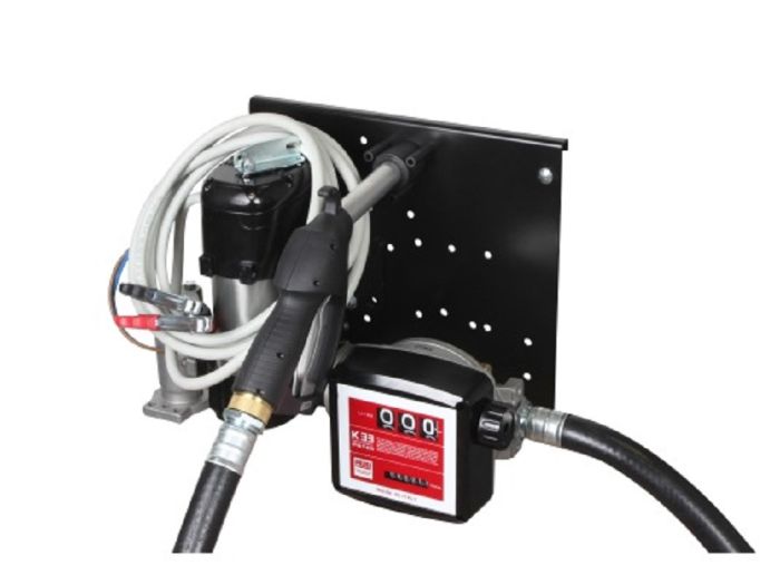 ST Bi-pump 12V K33 - Перекачивающая станция для ДТ на пластине (мех. пист., мех. счет.), 80 л/м, Италия