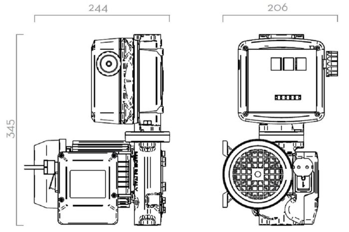 Drum Panther 56 A60 - Бочковой комплект для ДТ 220v (авт. пист.), 56 л/м, Италия