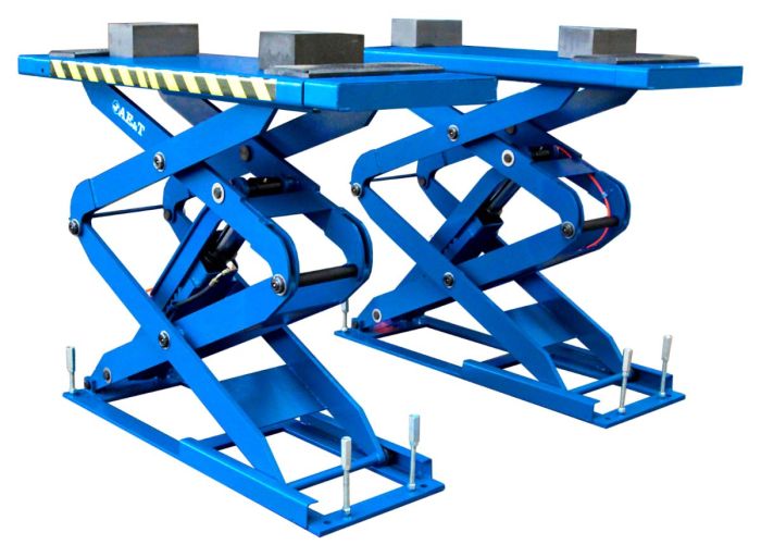 Подъемник ножничный 3т 380В для автосервиса и сход-развала AE&T F6105-380 электрогидравлический