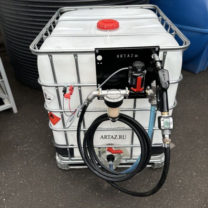 Мини АЗС ДТ 24V счетчик, фильтр, сепаратор, пистолет Piusi