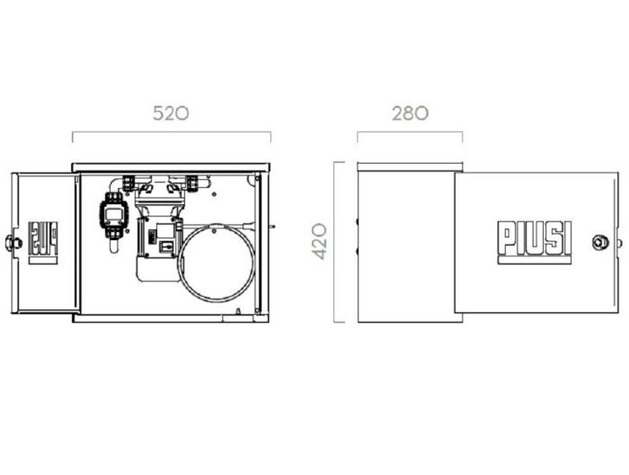 Топливораздаточная колонка для топлива 220 в Piusi SuzzaraBlue Box K24 F0020196B