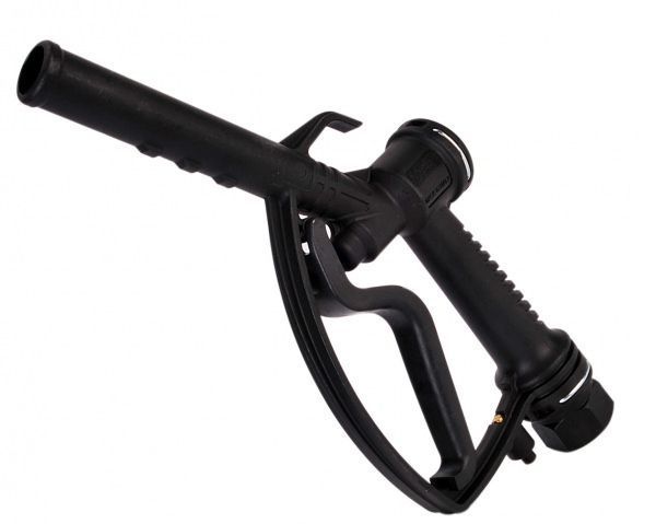Пистолет раздаточный ручной для ДТ/масла/воды, 80 л/мин, Piusi PLASTIC NOZZLE BLACK W/SWIVEL 1” BSP F0063000A