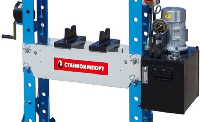 Электрогидравлический пресс 50т для гаража Станкоимпорт SD0881 электропривод 380В