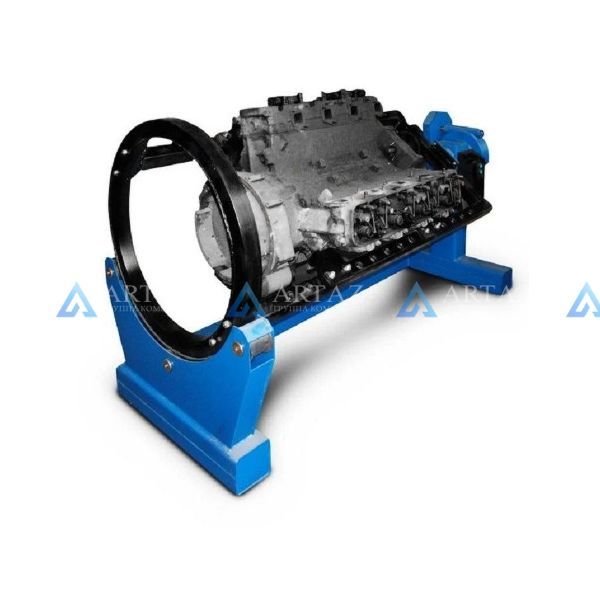 Р776Е Стенд универсальный для ремонта ДВС, КПП, мостов и др. агрегатов весом до 3000кг. Привод - ручной через червячный редуктор, стационарный.