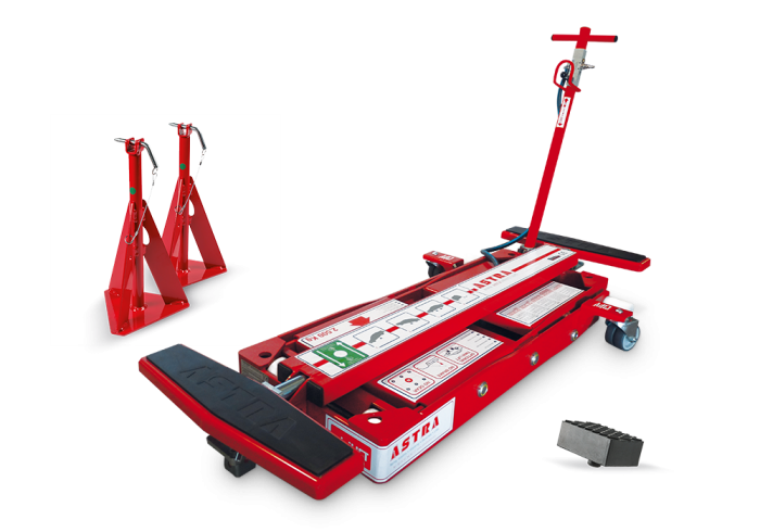 Подъемник ножничный 2.5т для шиномонтажа ASTRA AE100.1 CLASSIC пневматический передвижной
