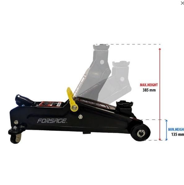 Подкатной гидравлический домкрат до 2 тонн, 135-385мм Forsage F-TA82005