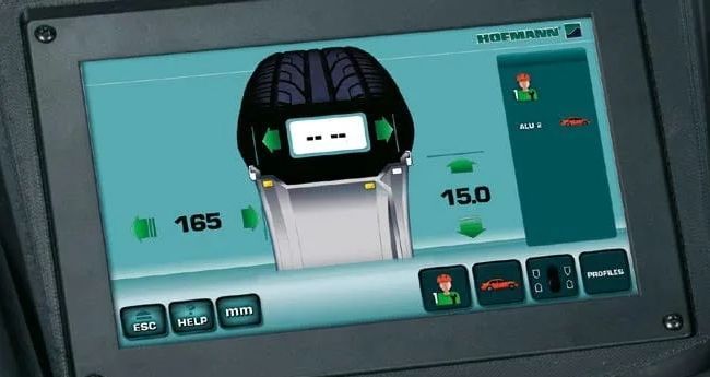 Балансировочный станок автоматический Hofmann Geodyna 7340P до 70 кг