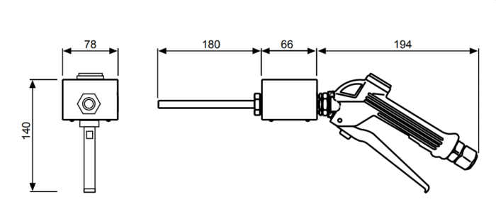 Пистолет раздаточный ручной для стеклоомывателя, 30 л/мин, с эл. счетчиком, Piusi Easy windscreen K400 meter F00976W0A