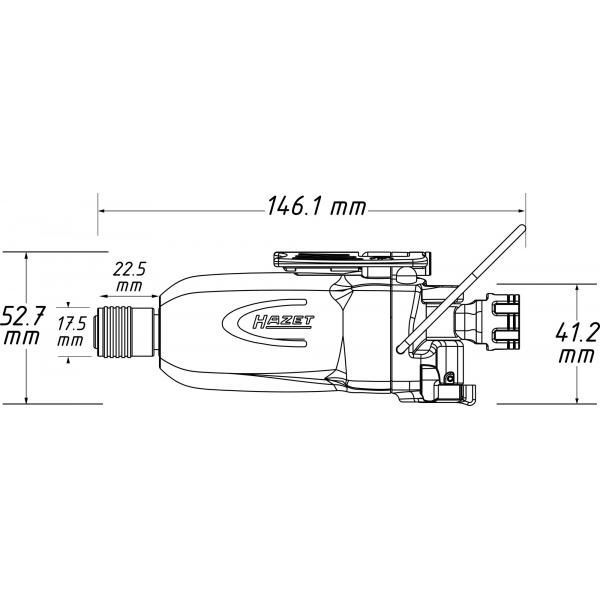 Пневмогайковерт 1/4" 110Нм Hazet 9010TB