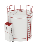 Вертикальный металлический топливный модуль для ДТ 10 и более тонн