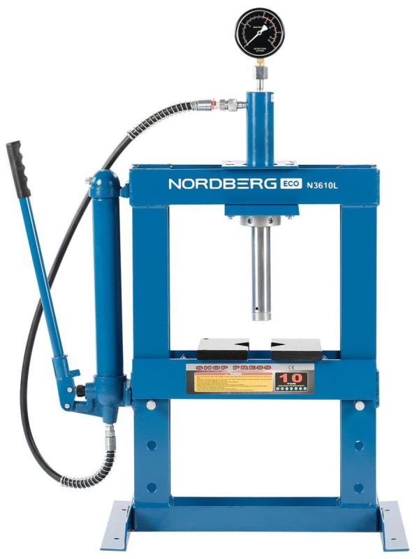 Гидравлический пресс гаражный 10 тонн Nordberg N3610L ручной