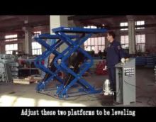 Обзор на ножничный подъемник 3т для сход-развала AE&T F6105